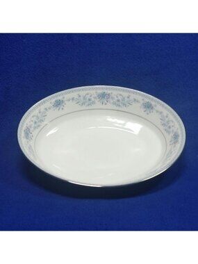 Noritake Blue Hill Oval Serving Vegetable Bowl 9" Pattern 2482 Cottagecore